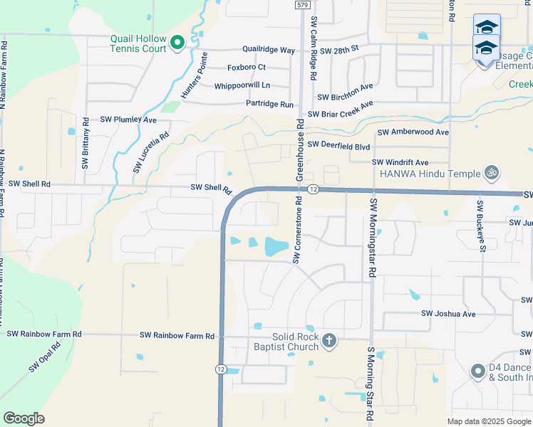 map of restaurants, bars, coffee shops, grocery stores, and more near 3800 Southwest Mount Carmel Drive in Bentonville