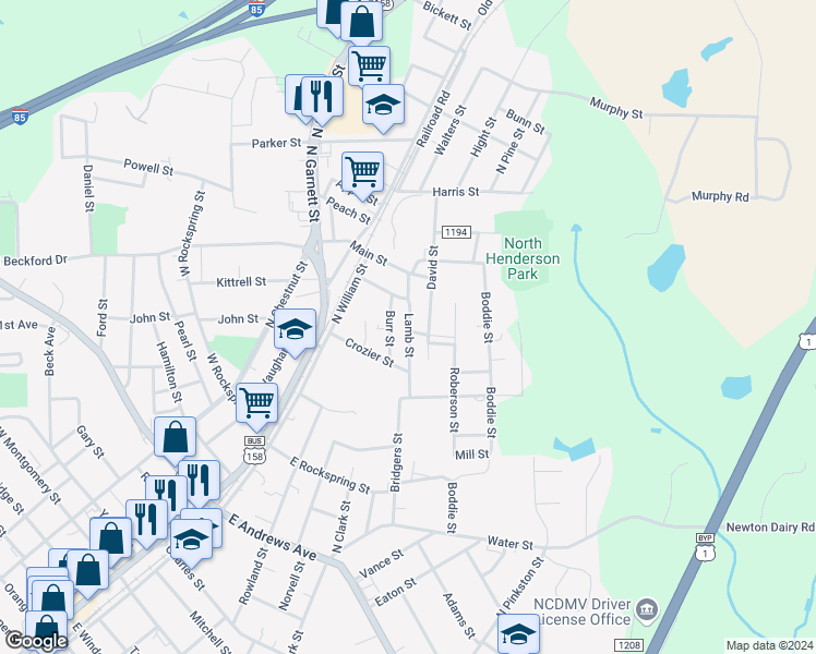 map of restaurants, bars, coffee shops, grocery stores, and more near 865 Lamb Street in Henderson