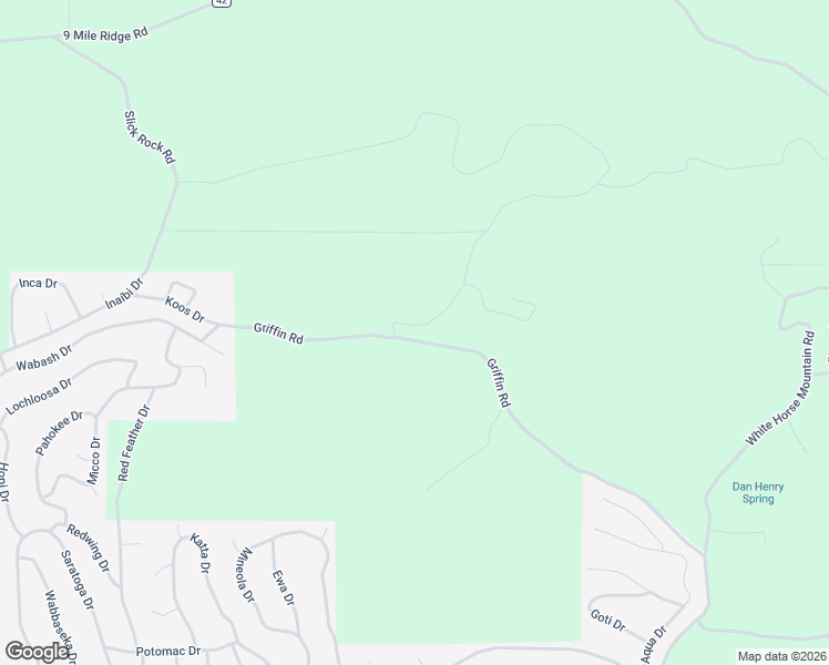 map of restaurants, bars, coffee shops, grocery stores, and more near 577 Griffin Road in Cherokee Village