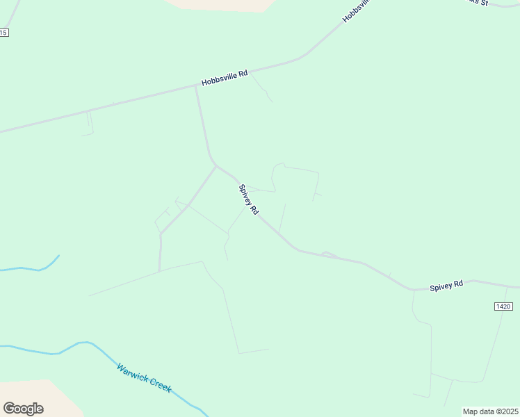 map of restaurants, bars, coffee shops, grocery stores, and more near 1418 Spivey Road in Hobbsville