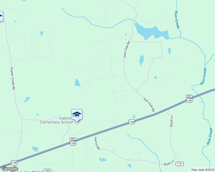 map of restaurants, bars, coffee shops, grocery stores, and more near 112 Carolina Woods Drive in Henderson