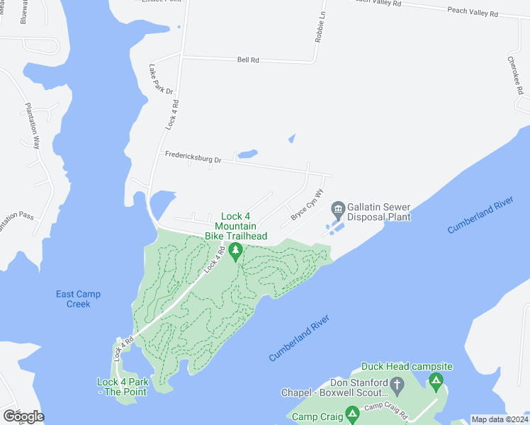 map of restaurants, bars, coffee shops, grocery stores, and more near 584 Smoky Mountains Drive in Gallatin