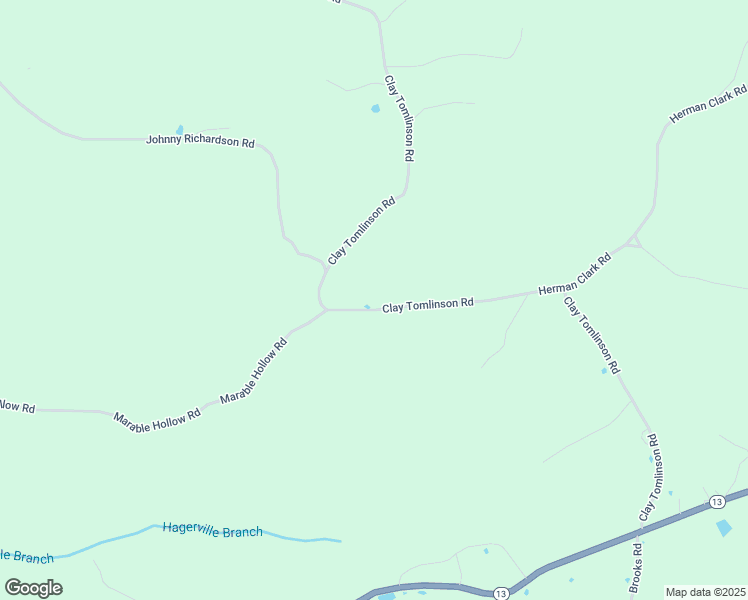 map of restaurants, bars, coffee shops, grocery stores, and more near 2575 Clay Tomlinson Road in Erin