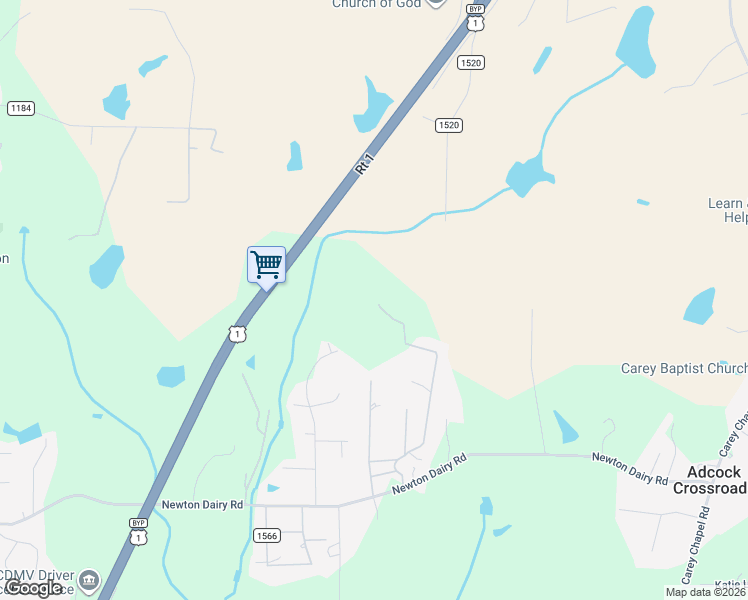 map of restaurants, bars, coffee shops, grocery stores, and more near 1465 Newton Dairy Road in Henderson
