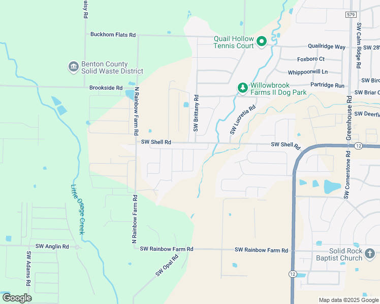 map of restaurants, bars, coffee shops, grocery stores, and more near 3700 Southwest Kestrel Drive in Bentonville