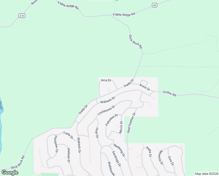 map of restaurants, bars, coffee shops, grocery stores, and more near Inaibi Drive in Cherokee Village