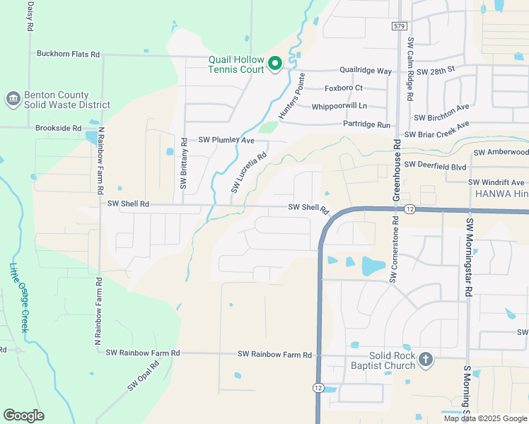 map of restaurants, bars, coffee shops, grocery stores, and more near 4306 Southwest Bermuda Avenue in Bentonville