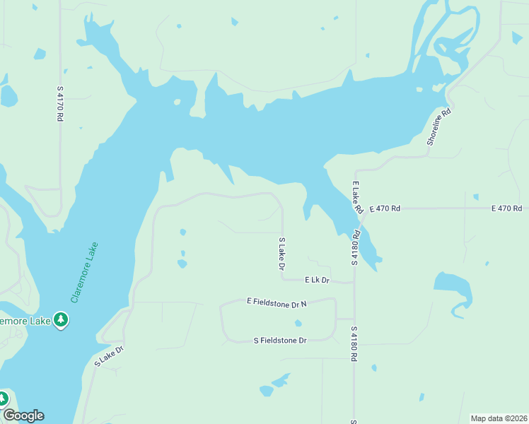 map of restaurants, bars, coffee shops, grocery stores, and more near 14711 East 470 Place in Claremore