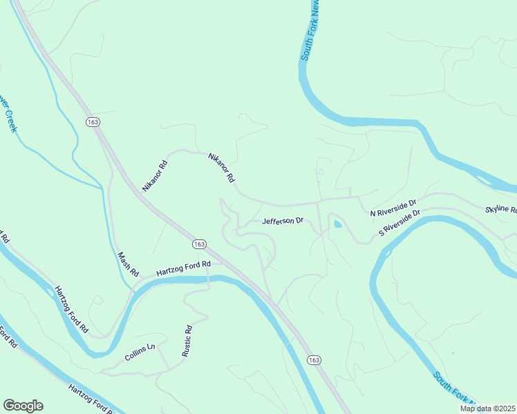map of restaurants, bars, coffee shops, grocery stores, and more near 680 Nikanor Road in West Jefferson