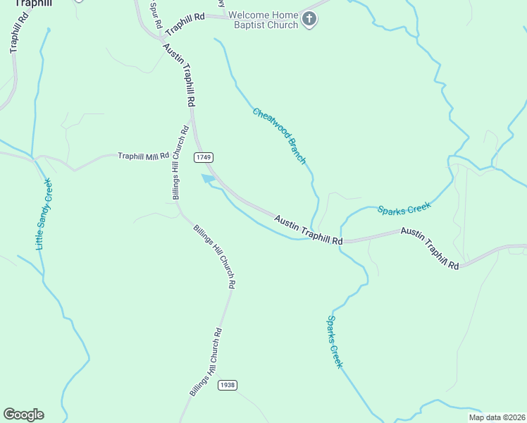 map of restaurants, bars, coffee shops, grocery stores, and more near 11301 Austin Traphill Road in Traphill