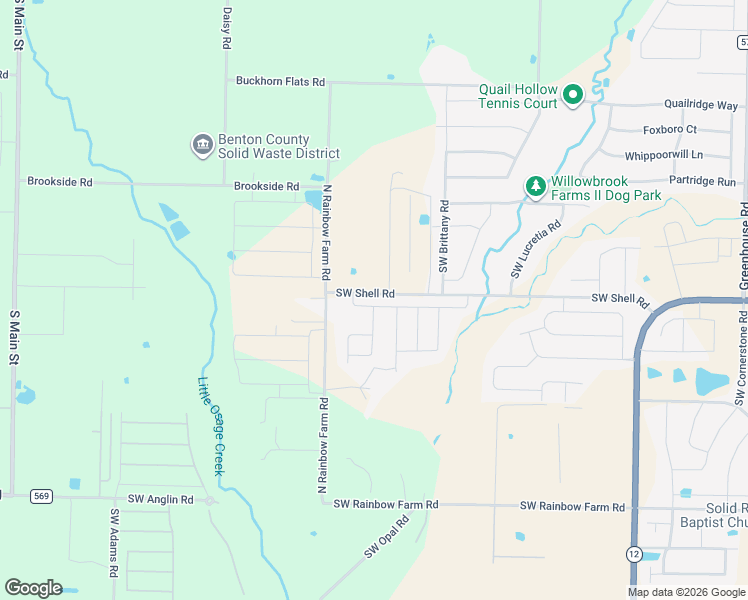 map of restaurants, bars, coffee shops, grocery stores, and more near 5000 Southwest Golden Eagle Avenue in Bentonville