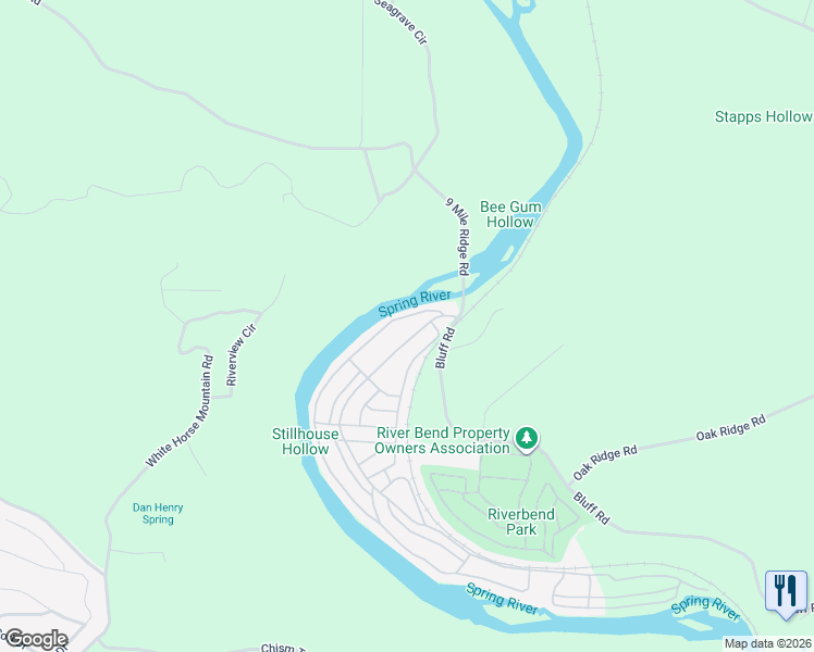 map of restaurants, bars, coffee shops, grocery stores, and more near Loberg Drive in Hardy