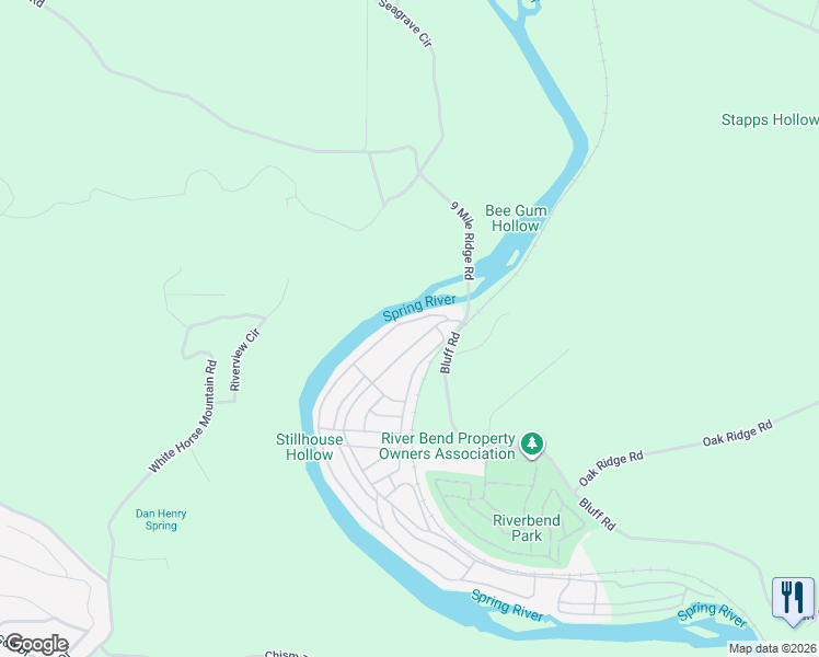 map of restaurants, bars, coffee shops, grocery stores, and more near Loberg Drive in Hardy