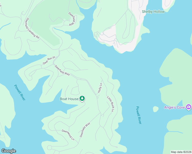 map of restaurants, bars, coffee shops, grocery stores, and more near 223 Holly Lane in LaFollette