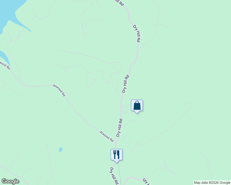 map of restaurants, bars, coffee shops, grocery stores, and more near 900-1282 Dry Hill Road in Butler