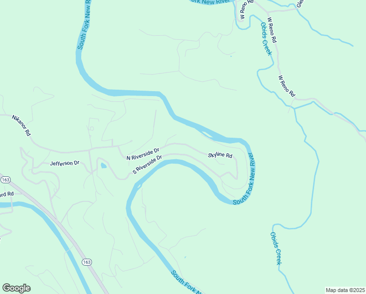 map of restaurants, bars, coffee shops, grocery stores, and more near 230 Skyline Road in West Jefferson