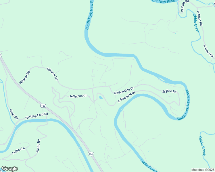 map of restaurants, bars, coffee shops, grocery stores, and more near 1023 Nikanor Road in West Jefferson