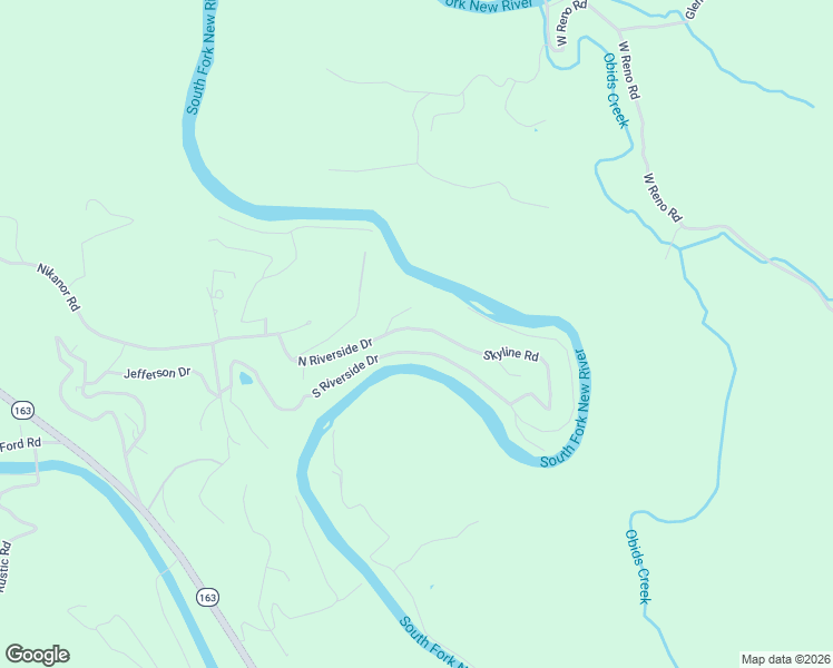 map of restaurants, bars, coffee shops, grocery stores, and more near 220 Skyline Road in West Jefferson