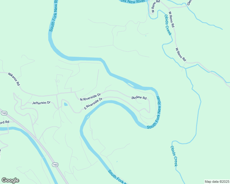 map of restaurants, bars, coffee shops, grocery stores, and more near 230 Skyline Road in West Jefferson