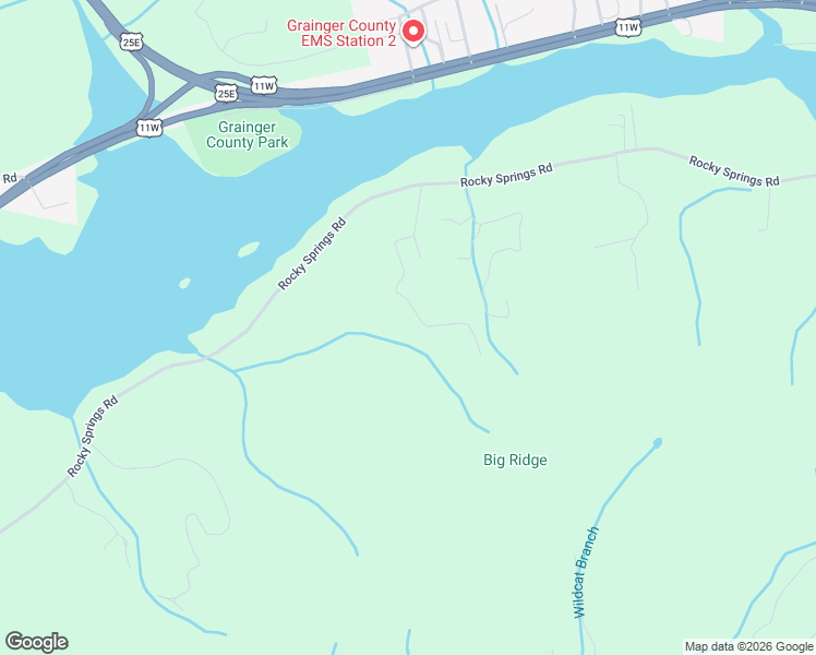 map of restaurants, bars, coffee shops, grocery stores, and more near 220 Cedarview Lane in Bean Station