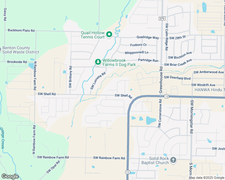 map of restaurants, bars, coffee shops, grocery stores, and more near 4203 Southwest Beech Lane in Bentonville