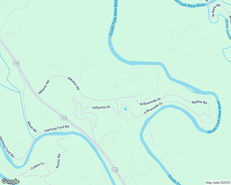 map of restaurants, bars, coffee shops, grocery stores, and more near 141 Ridge Crest Drive in West Jefferson