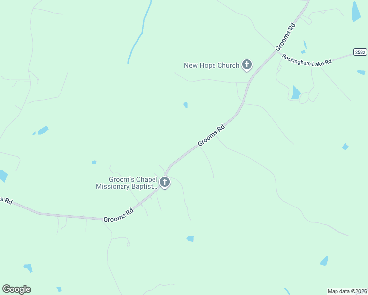 map of restaurants, bars, coffee shops, grocery stores, and more near 2283 Grooms Road in Reidsville