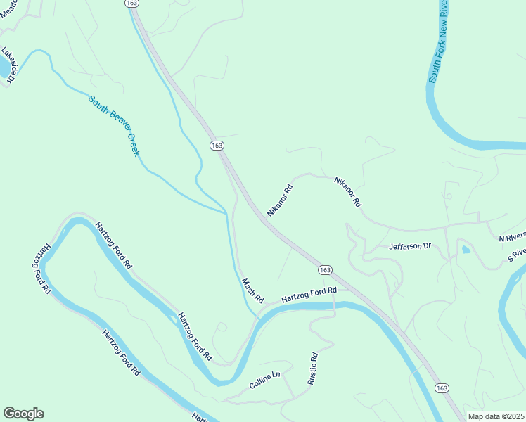 map of restaurants, bars, coffee shops, grocery stores, and more near 117 Nikanor Road in West Jefferson