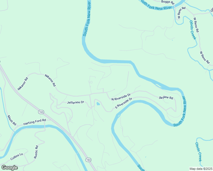 map of restaurants, bars, coffee shops, grocery stores, and more near 240 North Carolina Drive in West Jefferson