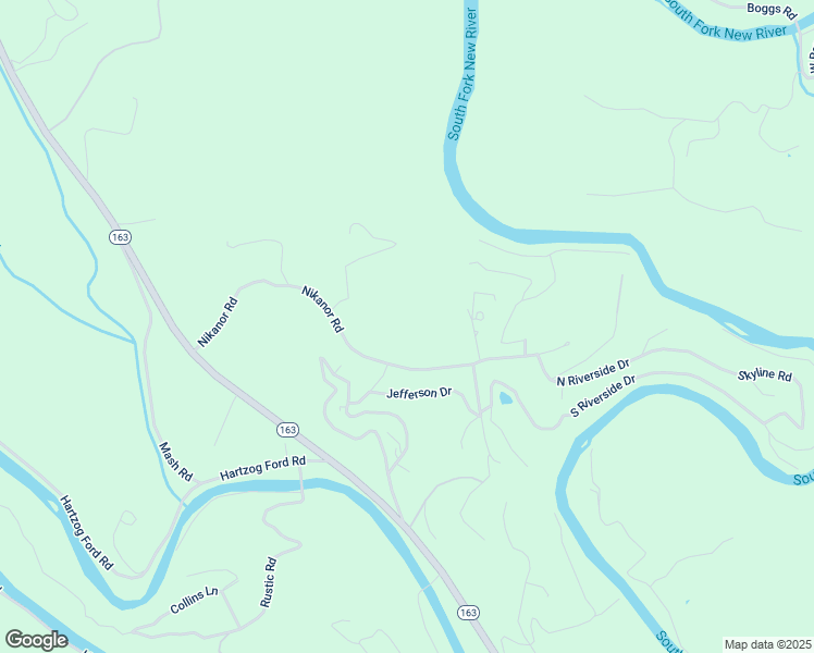 map of restaurants, bars, coffee shops, grocery stores, and more near 213 Cottage Lane in West Jefferson