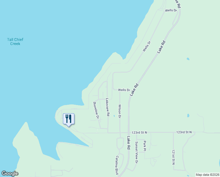 map of restaurants, bars, coffee shops, grocery stores, and more near 12621 Timber Ridge Lane in Sperry
