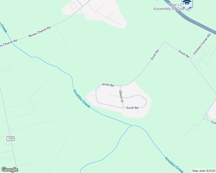 map of restaurants, bars, coffee shops, grocery stores, and more near 1032 Scott Rd in Elizabeth City