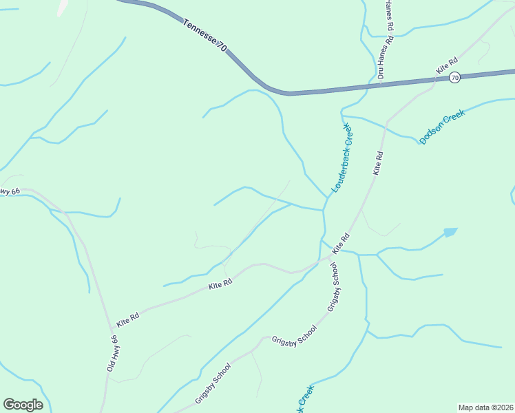 map of restaurants, bars, coffee shops, grocery stores, and more near 190 Chuck Road in Rogersville