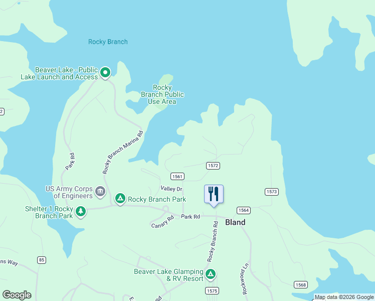 map of restaurants, bars, coffee shops, grocery stores, and more near 8830 Garrison Road in Little Flock