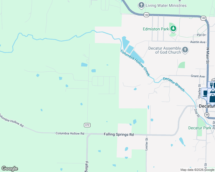 map of restaurants, bars, coffee shops, grocery stores, and more near 1505 Prosper Avenue in Decatur