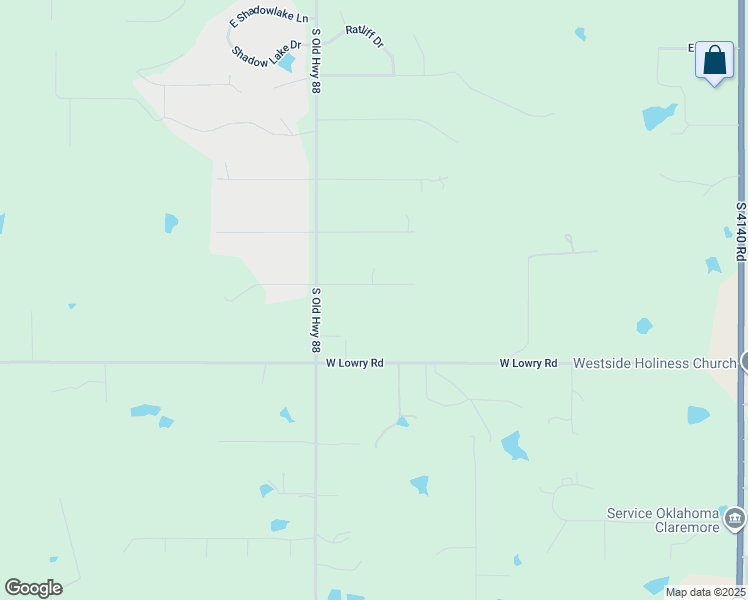 map of restaurants, bars, coffee shops, grocery stores, and more near 10195 East Northpark in Claremore