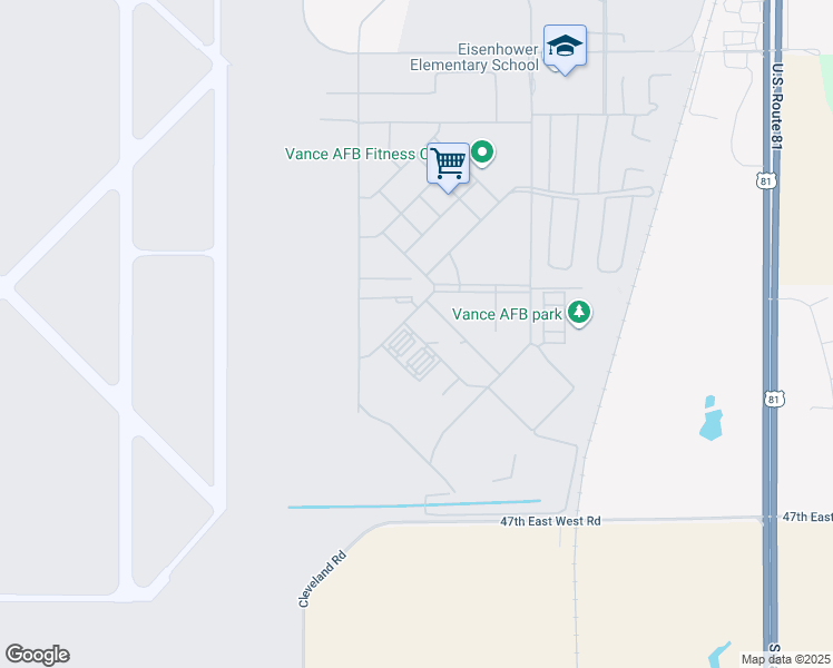 map of restaurants, bars, coffee shops, grocery stores, and more near in Enid