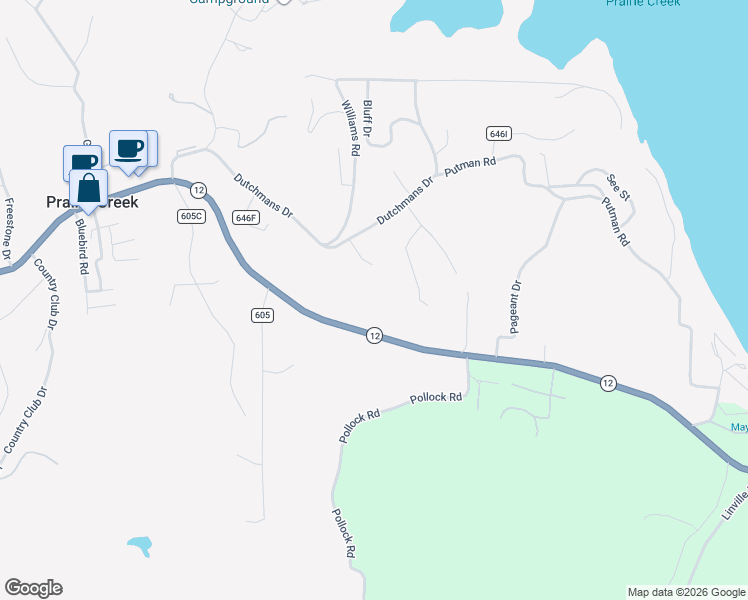 map of restaurants, bars, coffee shops, grocery stores, and more near 15032 Arkansas 12 in Rogers