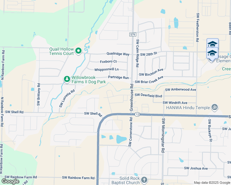 map of restaurants, bars, coffee shops, grocery stores, and more near 1720 Partridge Run in Bentonville