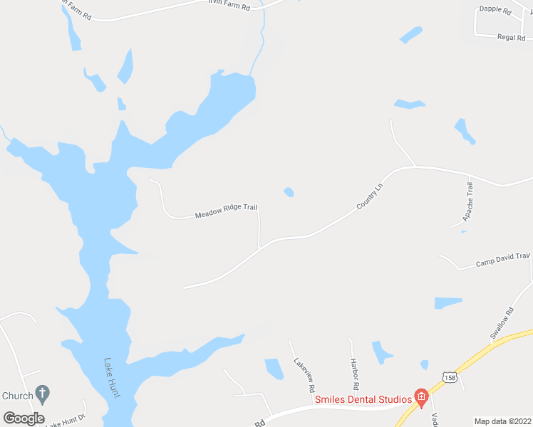 map of restaurants, bars, coffee shops, grocery stores, and more near 157 Meadow Ridge Trail in Reidsville