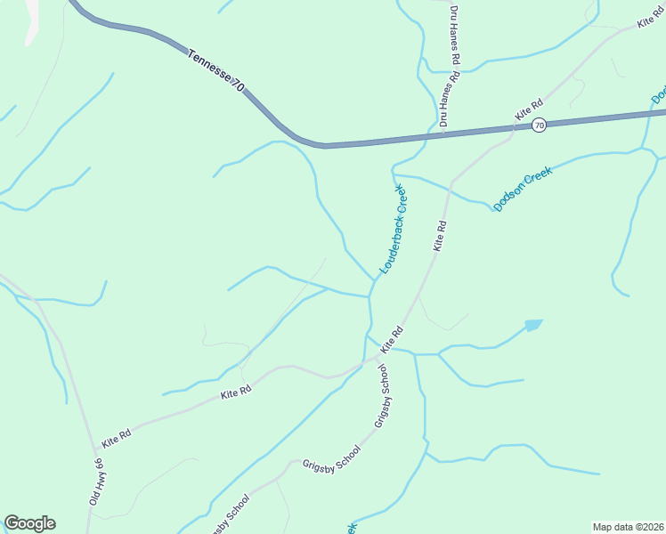 map of restaurants, bars, coffee shops, grocery stores, and more near 190 Chuck Road in Rogersville