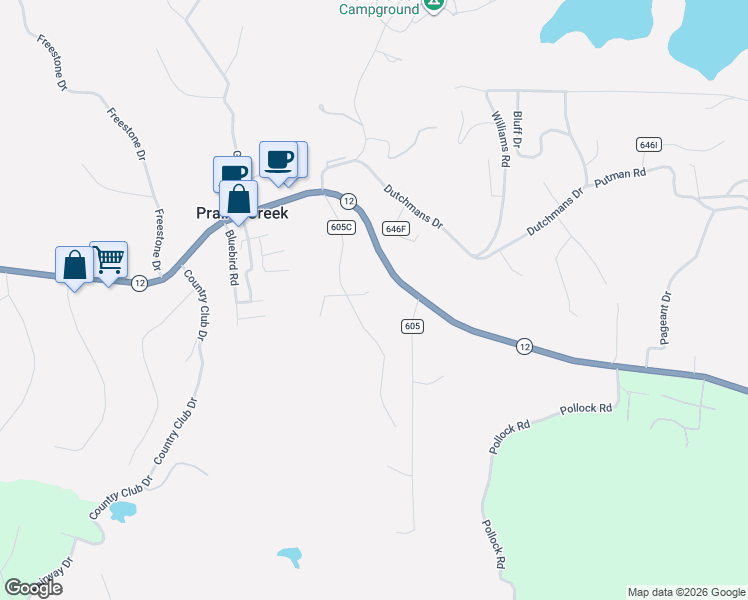 map of restaurants, bars, coffee shops, grocery stores, and more near 14760 Bogey Lane in Rogers