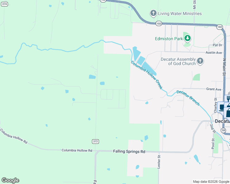 map of restaurants, bars, coffee shops, grocery stores, and more near 8576 Ivans Street in Decatur