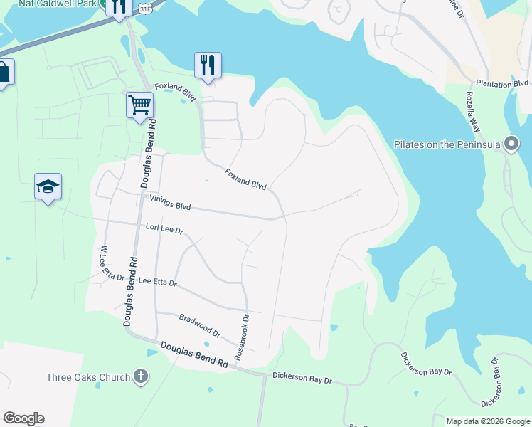 map of restaurants, bars, coffee shops, grocery stores, and more near 1012 Vinings Boulevard in Gallatin