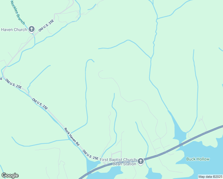map of restaurants, bars, coffee shops, grocery stores, and more near 357 Bayside Boulevard in Bean Station