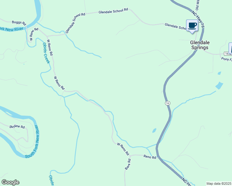 map of restaurants, bars, coffee shops, grocery stores, and more near 518 West Reno Road in West Jefferson