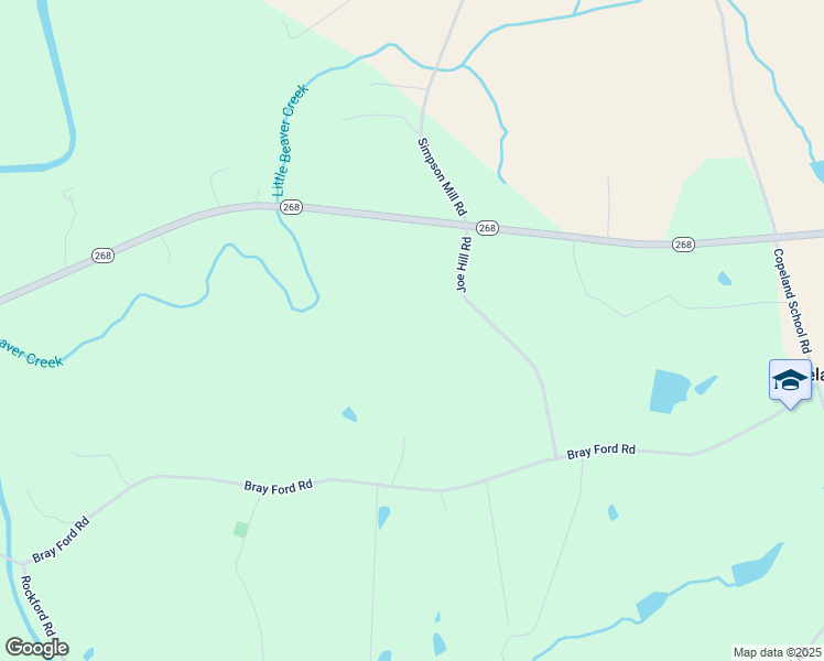 map of restaurants, bars, coffee shops, grocery stores, and more near 299 Joe Hill Road in Dobson