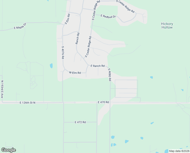 map of restaurants, bars, coffee shops, grocery stores, and more near 18447 South Ash Road in Claremore