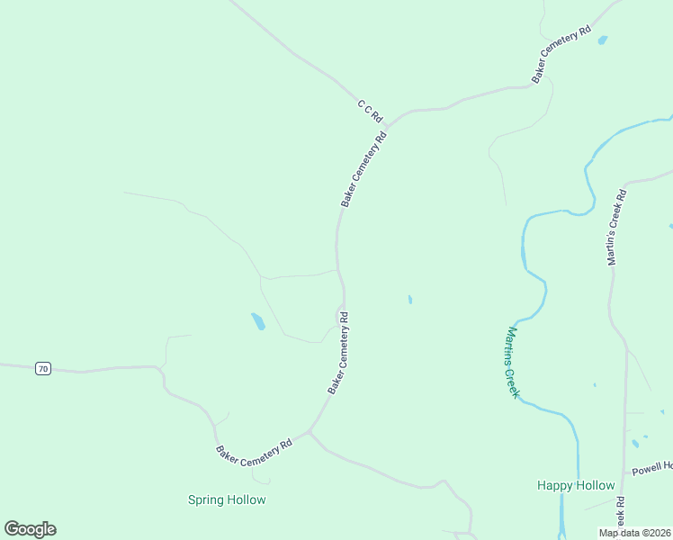map of restaurants, bars, coffee shops, grocery stores, and more near 1000-1036 Baker Cemetery Road in Williford