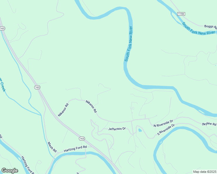 map of restaurants, bars, coffee shops, grocery stores, and more near 194 Cherokee Trail in West Jefferson